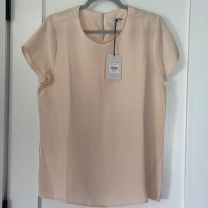 BNWT Cuyana Silk Tee color BLUSH size medium